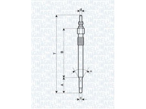 MAGNETI MARELLI 062900050304 kaitinimo žvakė 
 Kibirkšties / kaitinamasis uždegimas -> Kaitinimo kaištis
062905061A, 062 905 061 A