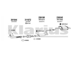 KLARIUS 120032E išmetimo sistema 
 Išmetimo sistema -> Išmetimo sistema, visa