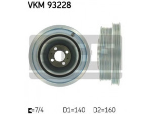 SKF VKM 93228 skriemulys, alkūninis velenas 
 Diržinė pavara -> Dirželio skriemulys
504076697