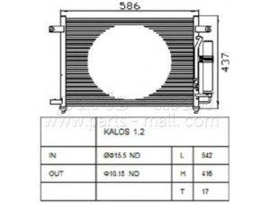PARTS-MALL PXNCC-030 kondensatorius, oro kondicionierius
96469288, 96539632, 96834082, P96469288