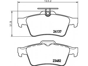 HELLA PAGID 8DB 355 011-731 stabdžių trinkelių rinkinys, diskinis stabdys 
 Techninės priežiūros dalys -> Papildomas remontas
425405, 1233679, 1324300, 1360254