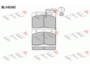 FTE BL1452A2 stabdžių trinkelių rinkinys, diskinis stabdys 
 Techninės priežiūros dalys -> Papildomas remontas
190 6039, 190 6159
