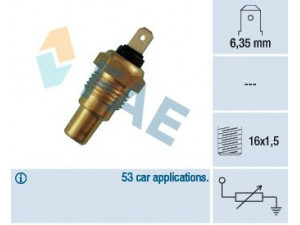 FAE 31310 siuntimo blokas, aušinimo skysčio temperatūra 
 Elektros įranga -> Jutikliai
83420-12010, 21203-AA000, 82080-4150