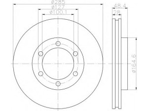 HELLA 8DD 355 118-001 stabdžių diskas 
 Stabdžių sistema -> Diskinis stabdys -> Stabdžių diskas
4351226130