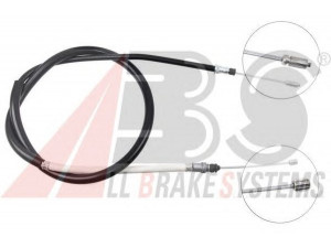 A.B.S. K10986 trosas, stovėjimo stabdys 
 Stabdžių sistema -> Valdymo svirtys/trosai
7700 781 394, 7700 817 136