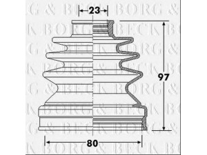 BORG & BECK BCB6310 gofruotoji membrana, kardaninis velenas 
 Ratų pavara -> Gofruotoji membrana
495062EA90, 495062EJ50