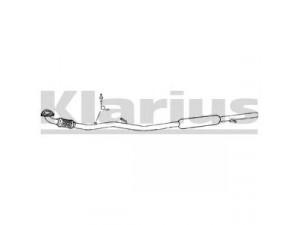 KLARIUS 260867 vidurinis duslintuvas 
 Išmetimo sistema -> Duslintuvas
5852147, 24430559, 24430559, 5852147