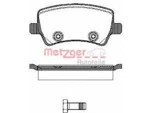 METZGER 1236.00 stabdžių trinkelių rinkinys, diskinis stabdys 
 Techninės priežiūros dalys -> Papildomas remontas
1426143, 1426144, 1439866, 1459450
