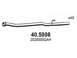 ASSO 40.5008 išleidimo kolektorius 
 Išmetimo sistema -> Išmetimo vamzdžiai
2020000QAH, 2020000QAK, 8200317286