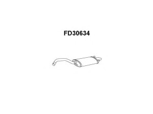 VENEPORTE FD30634 galinis duslintuvas 
 Išmetimo sistema -> Duslintuvas
1019421, 1095037, 6750766