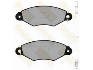 Brake ENGINEERING PA1822 stabdžių trinkelių rinkinys, diskinis stabdys 
 Techninės priežiūros dalys -> Papildomas remontas
4106000QAF, 4106000QAG, 7701205996
