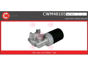 CASCO CWM48105AS valytuvo variklis 
 Priekinio stiklo valymo sistema -> Varikliukas, priekinio stiklo valytuvai
1C0955119, 1H0955119, 1J0955119