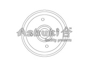 ASHUKI 1020-2008 stabdžių būgnas 
 Stabdžių sistema -> Būgninis stabdys -> Stabdžių būgnas
14.7251.10/BREMBO, 2599-S/ABS, 43511-62B00