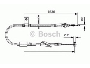 BOSCH 1 987 482 137 trosas, stovėjimo stabdys 
 Stabdžių sistema -> Valdymo svirtys/trosai
4706689, 9211156, 9211156