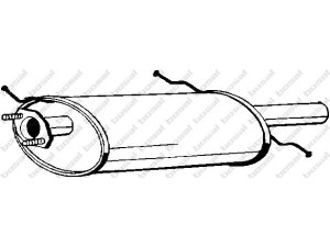 BOSAL 171-259 galinis duslintuvas 
 Išmetimo sistema -> Duslintuvas
FS90-40-100A, FSC3-40-100