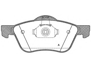 OPEN PARTS BPA0844.00 stabdžių trinkelių rinkinys, diskinis stabdys 
 Techninės priežiūros dalys -> Papildomas remontas
410609F525