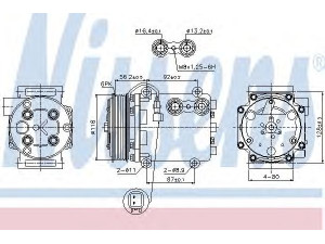 NISSENS 89551 kompresorius, oro kondicionierius 
 Oro kondicionavimas -> Kompresorius/dalys
1514842, 1522102, 1536196, 8V5119D629DD