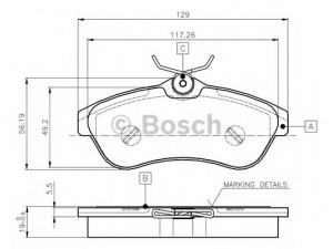 BOSCH 0 986 TB2 419 stabdžių trinkelių rinkinys, diskinis stabdys 
 Techninės priežiūros dalys -> Papildomas remontas
4252 37, 4253 72