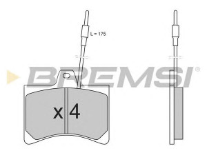 BREMSI BP2148 stabdžių trinkelių rinkinys, diskinis stabdys 
 Techninės priežiūros dalys -> Papildomas remontas
425015, 425115, 4RB95539013, 75524228
