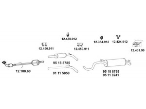 EBERSPÄCHER 12_1276_12 išmetimo sistema 
 Išmetimo sistema -> Išmetimo sistema, visa