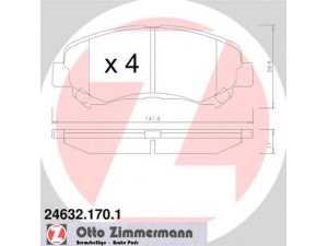 ZIMMERMANN 24632.170.1 stabdžių trinkelių rinkinys, diskinis stabdys 
 Techninės priežiūros dalys -> Papildomas remontas
D1060-JD00A