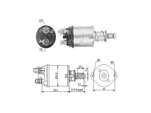 ERA 227556 solenoidinis jungiklis, starteris 
 Elektros įranga -> Starterio sistema -> Solenoidinis jungiklis
84VB-11390-AA