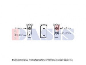 AKS DASIS 840254N išsiplėtimo vožtuvas, oro kondicionavimas 
 Oro kondicionavimas -> Vožtuvai
73531SA000