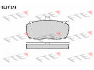 FTE BL2112A1 stabdžių trinkelių rinkinys, diskinis stabdys 
 Techninės priežiūros dalys -> Papildomas remontas
RTC3348, RTC-3348, RTC-3348, GBP90272