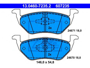 ATE 13.0460-7235.2 stabdžių trinkelių rinkinys, diskinis stabdys 
 Techninės priežiūros dalys -> Papildomas remontas
4532488, 4592554, 4717737, 4780682
