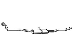 FONOS 613588 priekinis duslintuvas 
 Išmetimo sistema -> Duslintuvas
1705F2, 1705F3, 1705P7, 1705P8