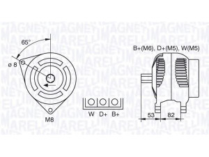 MAGNETI MARELLI 063377465010 kintamosios srovės generatorius
2871A701