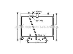 AVA QUALITY COOLING TOA2433 radiatorius, variklio aušinimas
1640075480, 1640075481