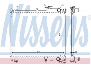 NISSENS 641756 radiatorius, variklio aušinimas 
 Aušinimo sistema -> Radiatorius/alyvos aušintuvas -> Radiatorius/dalys
17700-66D01, 17700-66D02