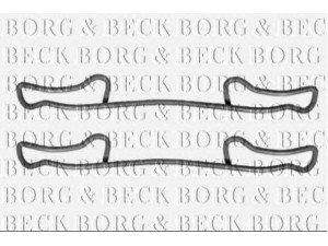 BORG & BECK BBK1462 priedų komplektas, diskinių stabdžių trinkelės 
 Stabdžių sistema -> Diskinis stabdys -> Stabdžių dalys/priedai
000 423 01 91, 2D0 615 295 A