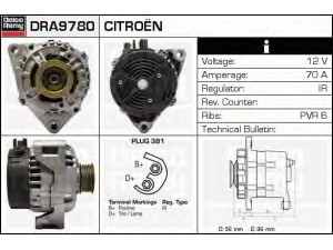 DELCO REMY DRA9780 kintamosios srovės generatorius 
 Elektros įranga -> Kint. sr. generatorius/dalys -> Kintamosios srovės generatorius
570552, 96178612, 5702S2, 5705S2