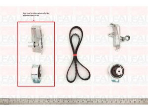 FAI AutoParts TBK385 paskirstymo diržo komplektas 
 Techninės priežiūros dalys -> Papildomas remontas
