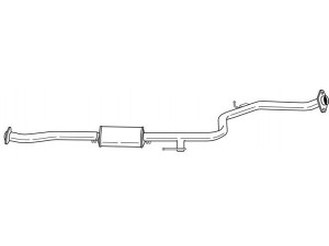 AKS DASIS SG34415 vidurinis duslintuvas 
 Išmetimo sistema -> Duslintuvas
BP9840300