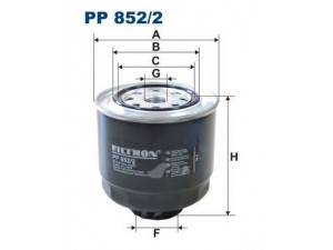 FILTRON PP852/2 kuro filtras 
 Techninės priežiūros dalys -> Papildomas remontas
1770A012, MZ 690441