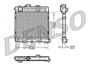 DENSO DRM05026 radiatorius, variklio aušinimas 
 Aušinimo sistema -> Radiatorius/alyvos aušintuvas -> Radiatorius/dalys
17111719380, 1719380