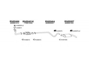 VENEPORTE 550119 išmetimo sistema