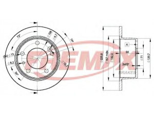 FREMAX BD-2062 stabdžių diskas 
 Dviratė transporto priemonės -> Stabdžių sistema -> Stabdžių diskai / priedai
95030547, 95661814