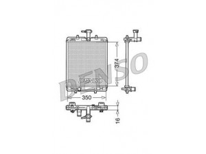 DENSO DRM21602 radiatorius, variklio aušinimas 
 Aušinimo sistema -> Radiatorius/alyvos aušintuvas -> Radiatorius/dalys
1330P4, 164000Q020, 1330P4, 164000Q020