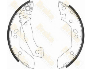 Brake ENGINEERING SH2602 stabdžių trinkelių komplektas 
 Techninės priežiūros dalys -> Papildomas remontas
5830525A00, 5830525A10, 5830525F10