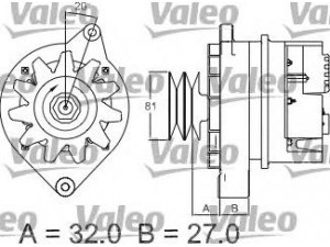 VALEO 433475 kintamosios srovės generatorius