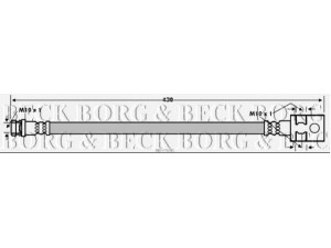 BORG & BECK BBH7690 stabdžių žarnelė 
 Stabdžių sistema -> Stabdžių žarnelės
3683299, UH7143810