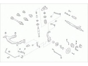 SACHS VW-PASSA-FS038 vairavimo mechanizmas; rato pakaba 
 Ašies montavimas/vairavimo mechanizmas/ratai -> Prekių paieška pagal schemą