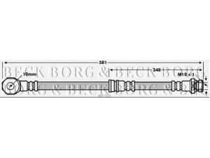 BORG & BECK BBH7830 stabdžių žarnelė 
 Stabdžių sistema -> Stabdžių žarnelės
4650A307