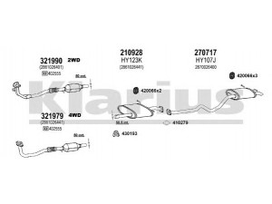 KLARIUS 450081E išmetimo sistema 
 Išmetimo sistema -> Išmetimo sistema, visa