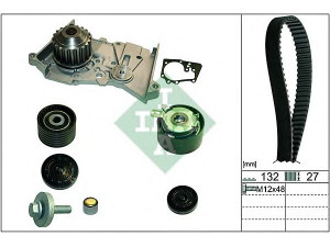 INA 530 0640 30 vandens siurblio ir paskirstymo diržo komplektas 
 Diržinė pavara -> Paskirstymo diržas/komplektas -> Paskirstymo diržas/komplektas