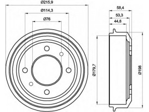 HELLA 8DT 355 300-861 stabdžių būgnas 
 Stabdžių sistema -> Būgninis stabdys -> Stabdžių būgnas
5841122100